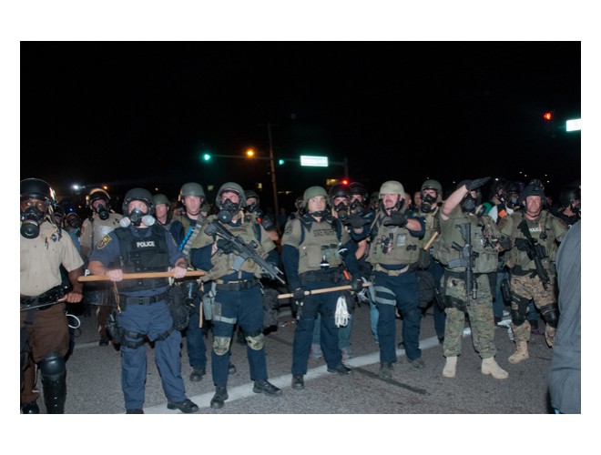 The authorities brought in the National Guard. Photo: Li Onesto/revcom.us The authorities brought in the National Guard. Photo: Li Onesto/revcom.us