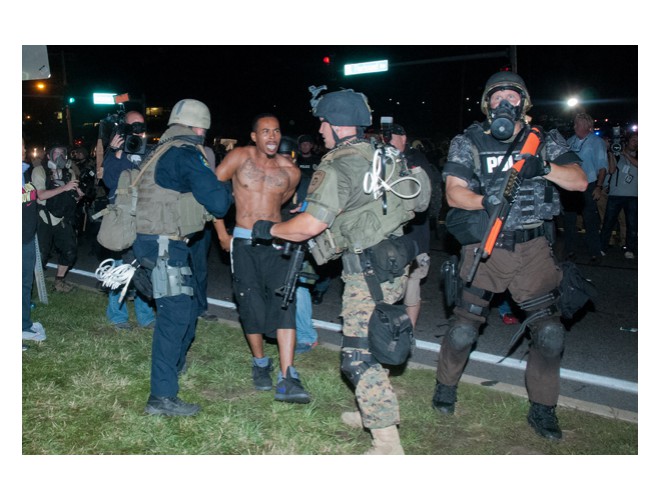 Illegitimate use of force and violence against the people excercising their rights. Photo: Li Onesto/revcom.us Illegitimate use of force and violence against the people excercising their rights. Photo: Li Onesto/revcom.us