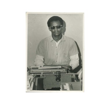 Typing in prison, late 1960s Typing in prison, late 1960s