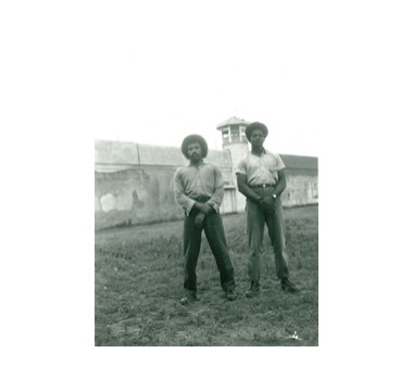 Posing (on the right) with a fellow revolutionary at the prison, early 1970s Posing (on the right) with a fellow revolutionary at the prison, early 1970s