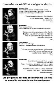 Cuando un racista ruega a dios...
