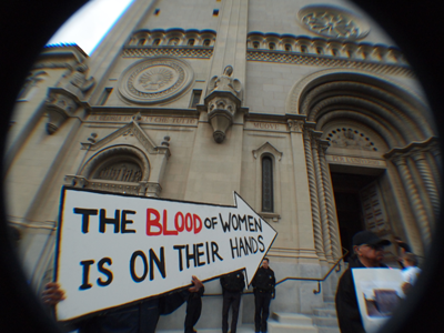 San Francisco protests against abortion emergency, April 12, 2014