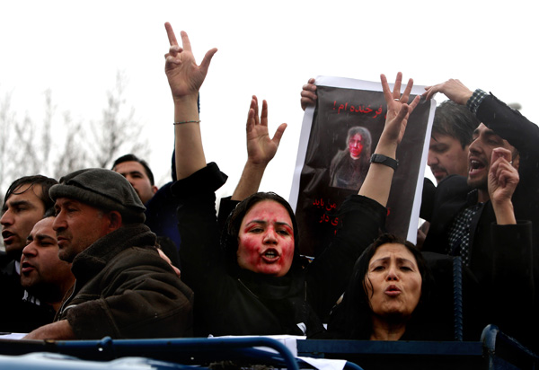 Protest of murder of Farkhunda, Kabul, March 24