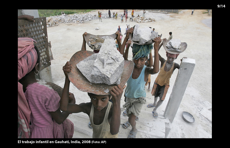 El trabajo infantil en Gauhati, India, 2008