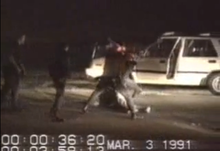 LA police beat Rodney King