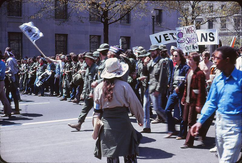 Protest against the Vietnam War, Washington, D.C., April 24, 1971. Photo: Leena Krohn via Wikimedia Commons 