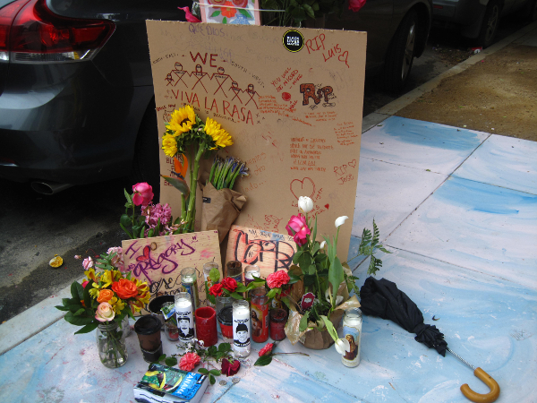 Memorial for Luis Gongora, killed by police in San Francisco