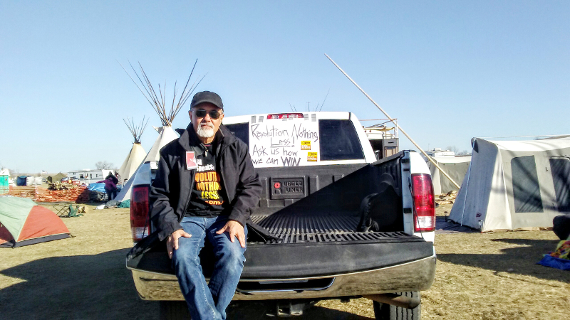 Travis Morales at Standing Rock