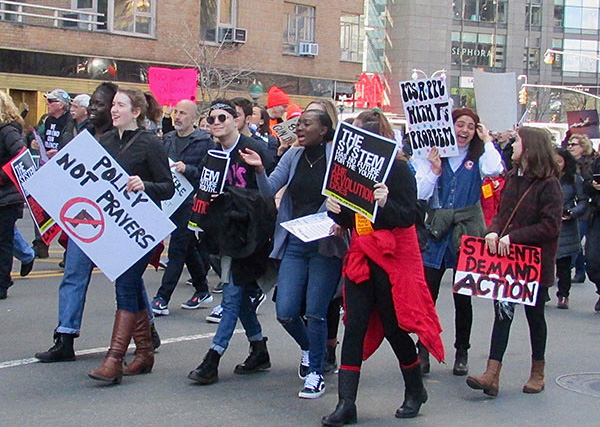 La Marcha por Nuestras Vidas, Ciudad de Nueva York