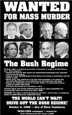 Bush regime wanted poster