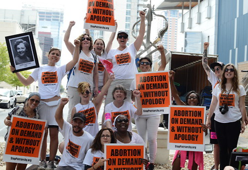 In August 2014, the Abortion Rights Freedom Ride 2014: Ground Zero 
Texas, initiated by Stop Patriarchy, traveled through Texas because of 
the abortion emergency there that threatened to close all but six 
abortion clinics that were left. These courageous fighters faced down 
threats, arrests and brutality to boldly put forward their stand of 
Abortion on Demand Without Apology! 