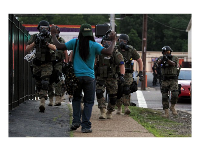Ferguson, Misuri, 11 agosto. Foto: AP 