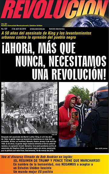 periodico Revolution primera pagina