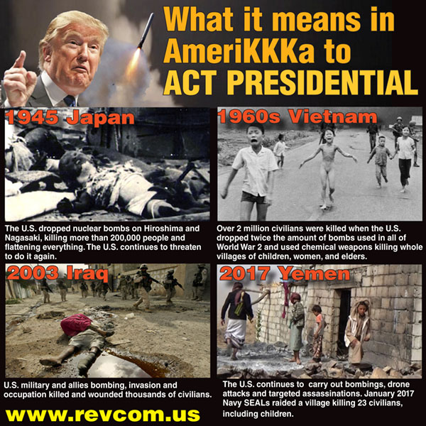 What it means in AmeriKKKa to ACT PRESIDENTIAL