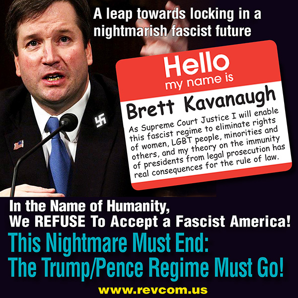 Kavanaugh a leap toward locking in a nightmarish fascist future